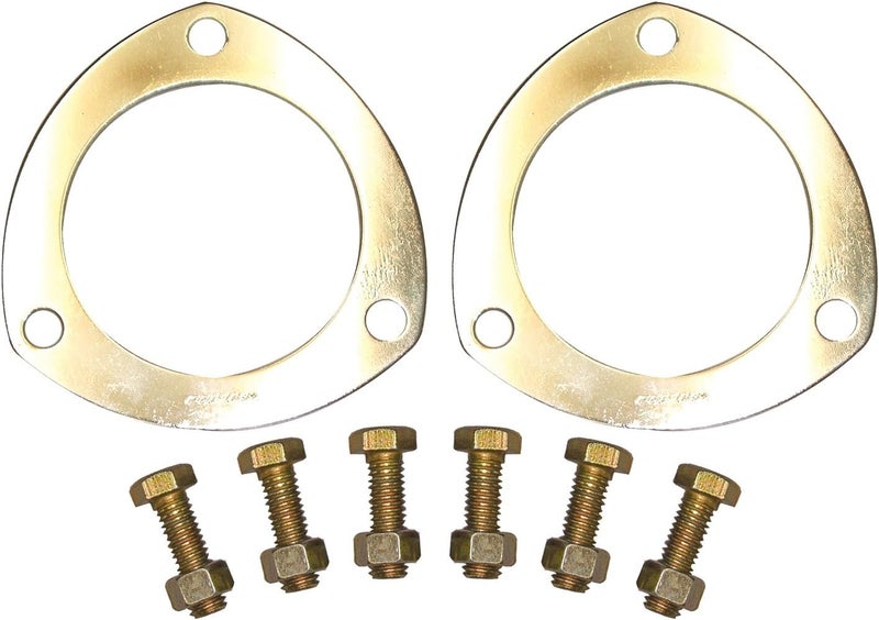 67927 3" Diameter Malleable Aluminum 3-Hole Collector Gasket Kit with Bolts and Nuts